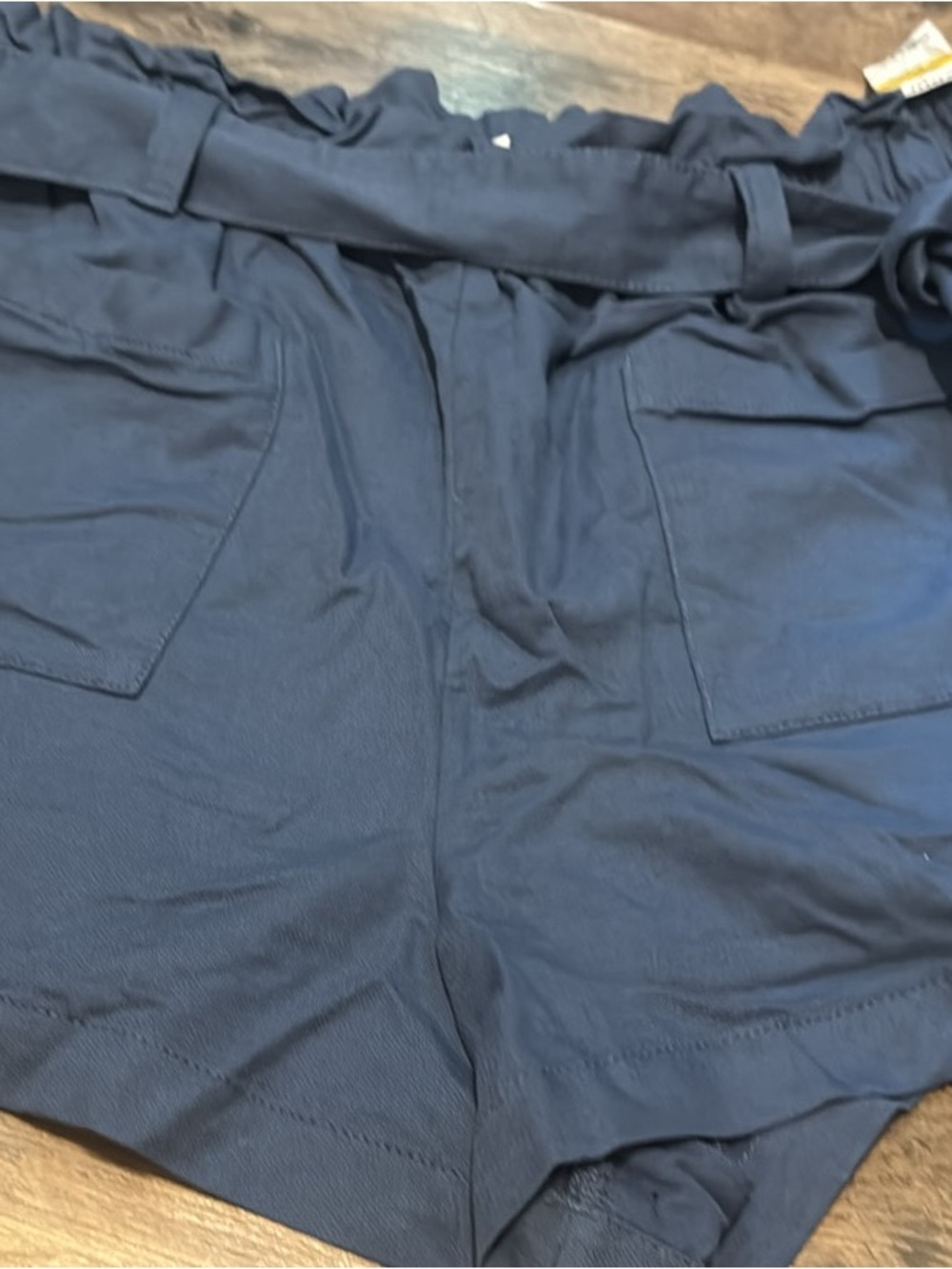 LC Lauren Conrad Navy Paperbag Waist Cargo Shorts